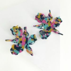 LELE SADOUGHI | Paper Lily Earrings Jungle Punch